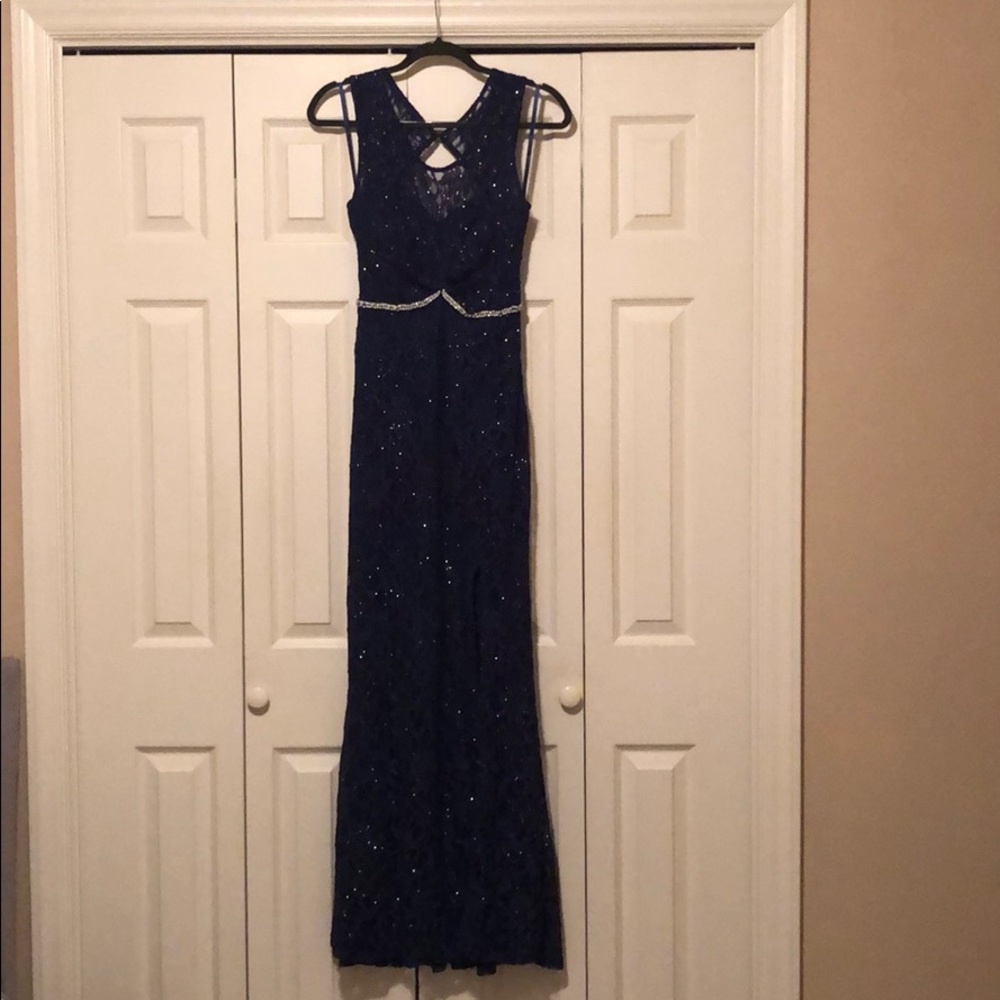 Navy blue formal dress junior size 9